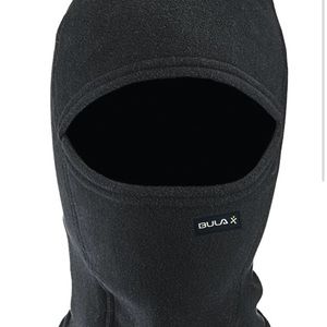 BULA Black faux fur Balaclava hood, OS